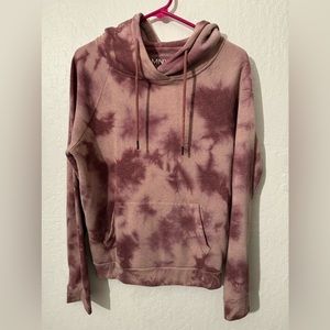 Medium pink tie dye hoodie